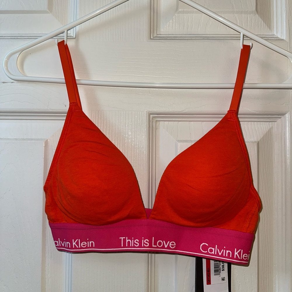 Calvin Klein Women's Orange Bralette